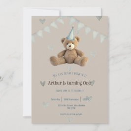 最初の誕生日の招待 招待状