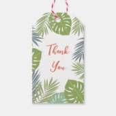 最初の誕生日の植物のラベルのためにありがとう。 ギフトタグ (正面)