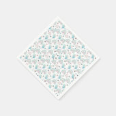 最初の誕生日の紙ナプキン。 スタンダードカクテルナプキン (角)