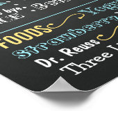 最初の誕生日の黒板サインが男の子 ポスター (角)