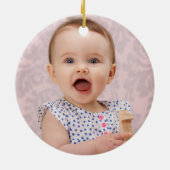 最初の誕生日オーナメント セラミックオーナメント (裏面)
