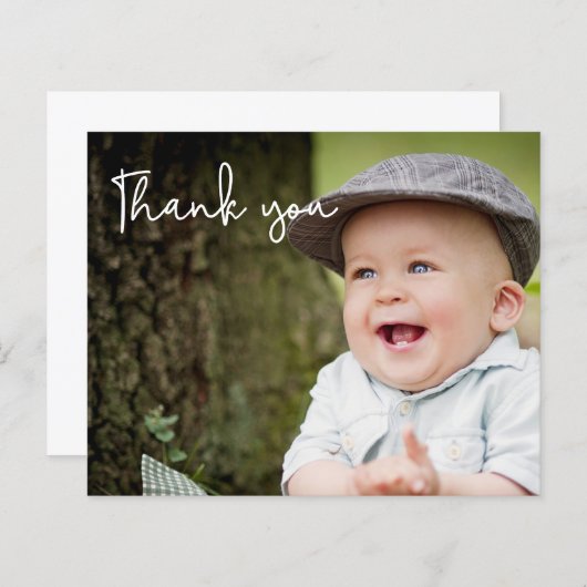 最初の誕生日カスタム写真メッセージ (正面/裏面)