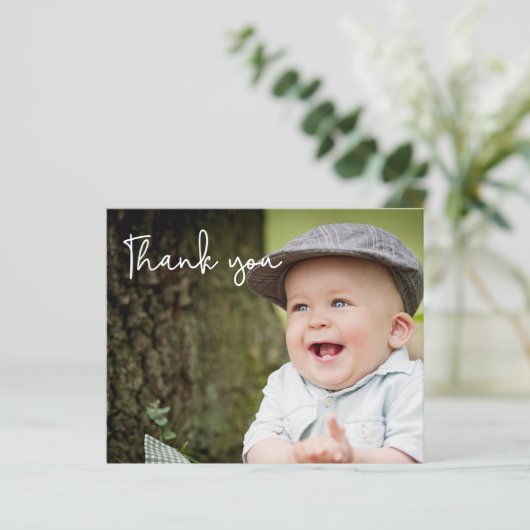 最初の誕生日カスタム写真メッセージ (スタンド正面)