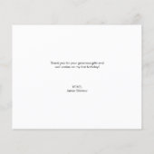 最初の誕生日カスタム写真メッセージ (裏面)