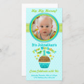 最初の誕生日カップケーキ（男の子） (正面/裏面)