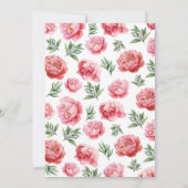 最初の誕生日カボチャとピンクのフローラパーティー 招待状 (裏面)