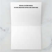 最初の誕生日キツネ カード (内部)