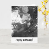 最初の誕生日グリーティングカード カード (黄色い花)