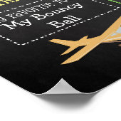 最初の誕生日シャルボードサイン"飛行機" 16x20 ポスター (角)