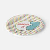 最初の誕生日バルーンの主題 ペーパープレート (アングル)