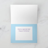 最初の誕生日パーソナライズされたカード! カード (内部)