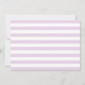 最初の誕生日パーティーの招待パープルガール 招待状 (裏面)