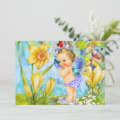 最初の誕生日パーティーの招待ヴィンテージプリンセス 招待状 (スタンド正面)