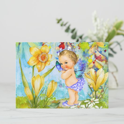 最初の誕生日パーティーの招待ヴィンテージプリンセス 招待状 (スタンド正面)