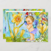 最初の誕生日パーティーの招待ヴィンテージプリンセス 招待状 (正面/裏面)