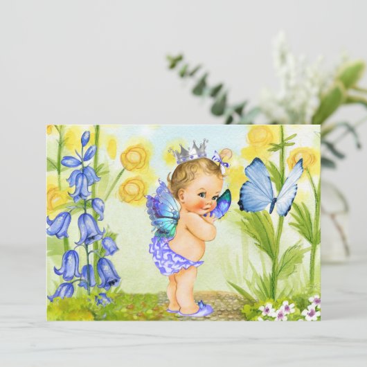 最初の誕生日パーティーの招待ヴィンテージプリンセス 招待状 (スタンド正面)