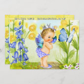 最初の誕生日パーティーの招待ヴィンテージプリンセス 招待状 (正面/裏面)