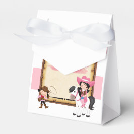 最初の誕生日パーティー野生の西女性のカーボーイの好意バッグ フェイバーボックス