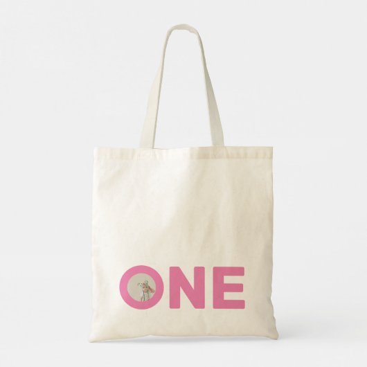 最初の誕生日フォトバースデーパーティーバッグ トートバッグ (裏面)