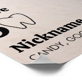 最初の誕生日フォトマイルストーンポスター ポスター (角)