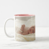 最初の誕生日フォトマグカップ ツートーンマグカップ (左)