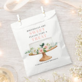 最初の誕生日フローラケーキ誕生日は甘い フェイバーバッグ (クリップ留めされた状態)