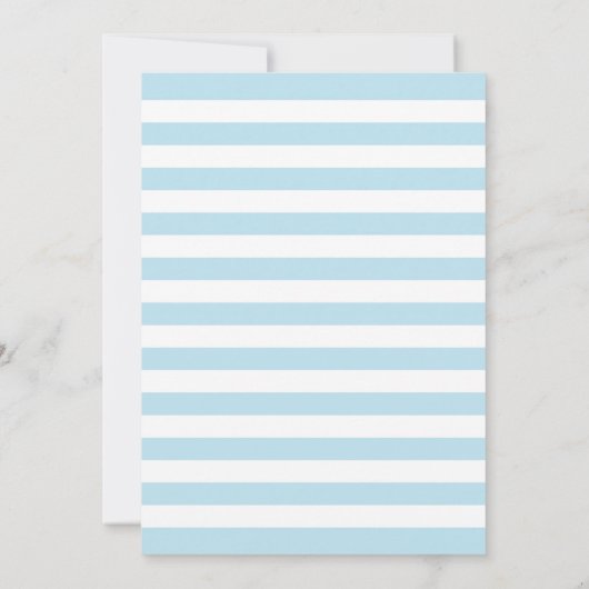 最初の誕生日ボーイブルーバースデーパーティーの招待 招待状 (裏面)