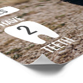 最初の誕生日マイルストーン写真ボード ポスター (角)