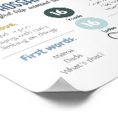 最初の誕生日マイルストーン外部空間銀河系 ポスター (角)