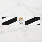 最初の誕生日モダンフォト白黒 ペットボトルラベル (シングルラベル)