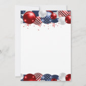 最初の誕生日リトルファイクラッカーバルーンパーティー 招待状 (裏面)