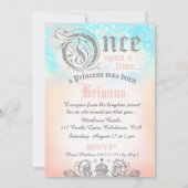 最初の誕生日ワンタイムズシルバー 招待状 (裏面)