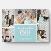 最初の誕生日写真コラージュ フォトプラーク (正面)