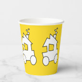 最初の誕生日列車パーティー 紙コップ (裏面)