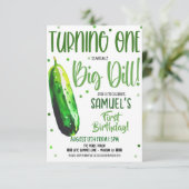 最初の誕生日大きなディル招待状 招待状 (スタンド正面)