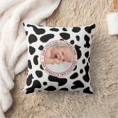 最初の誕生日小さな女の子写真 クッション (ブランケット)