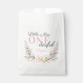 最初の誕生日恋しく思小さな一面的なフローラ フェイバーバッグ (正面)