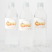 最初の誕生日我々の小さなカボチャは1を回している ペットボトルラベル (ボトル)