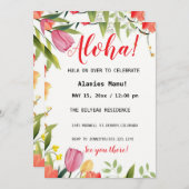 最初の誕生日招待状 シーズンカード (正面/裏面)