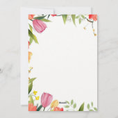 最初の誕生日招待状 シーズンカード (裏面)