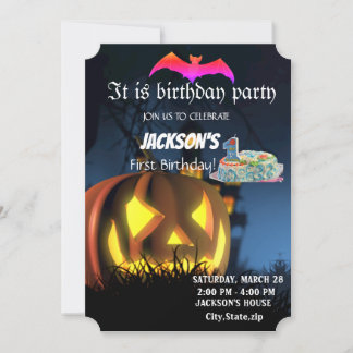 最初の誕生日招待状 招待状