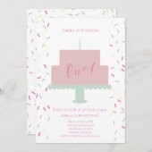 最初の誕生日招待状 招待状 (正面/裏面)