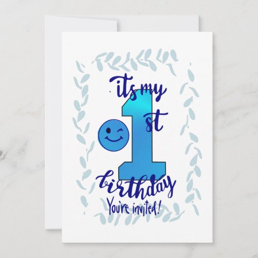 最初の誕生日招待状 招待状 (正面)