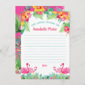 最初の誕生日時間カプセルカード エンクロージャーカード (正面/裏面)