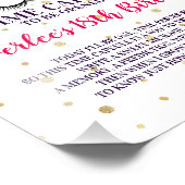 最初の誕生日時間カプセル標識 |ユニコーン顔 フォトプリント (角)