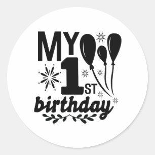 最初の誕生日!ベビー!!!! ラウンドシール