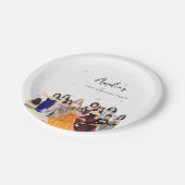 最初の誕生日、女の子の誕生日、〔占星術の〕十二宮図テーマ ペーパープレート (アングル)