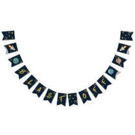 最初の誕生日、宇宙誕生日、打ち上げギフトタグ バンティングフラッグ