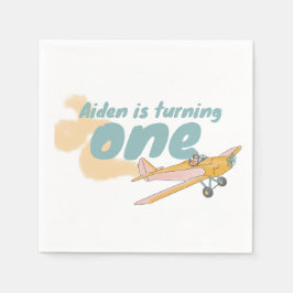 最初の誕生日、犬の恋人、飛行機の恋人 スタンダードカクテルナプキン