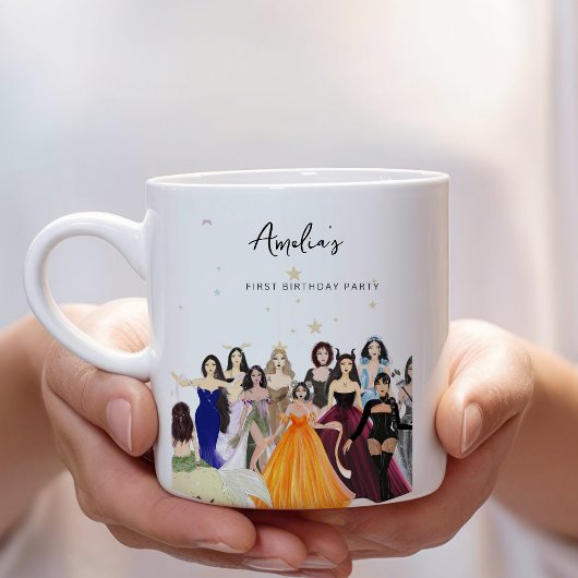 最初の誕生日、返品ギフト、〔占星術の〕十二宮図テーマ ジャンボコーヒーマグカップ